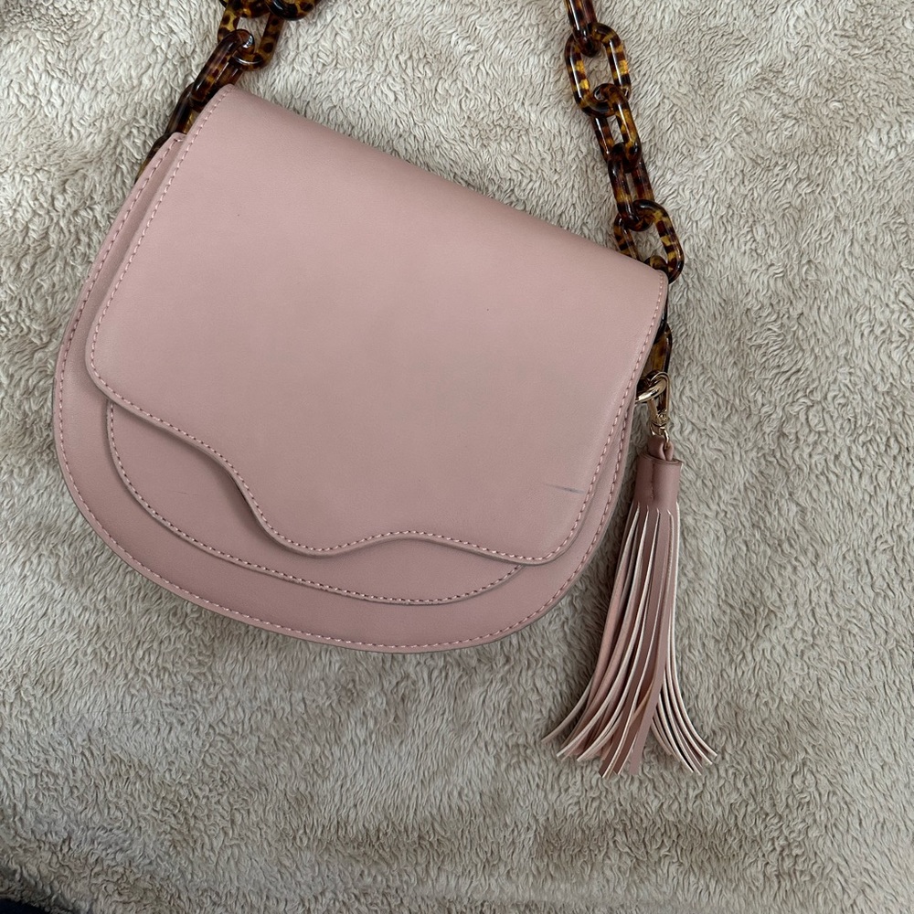 Pink crossbody bag